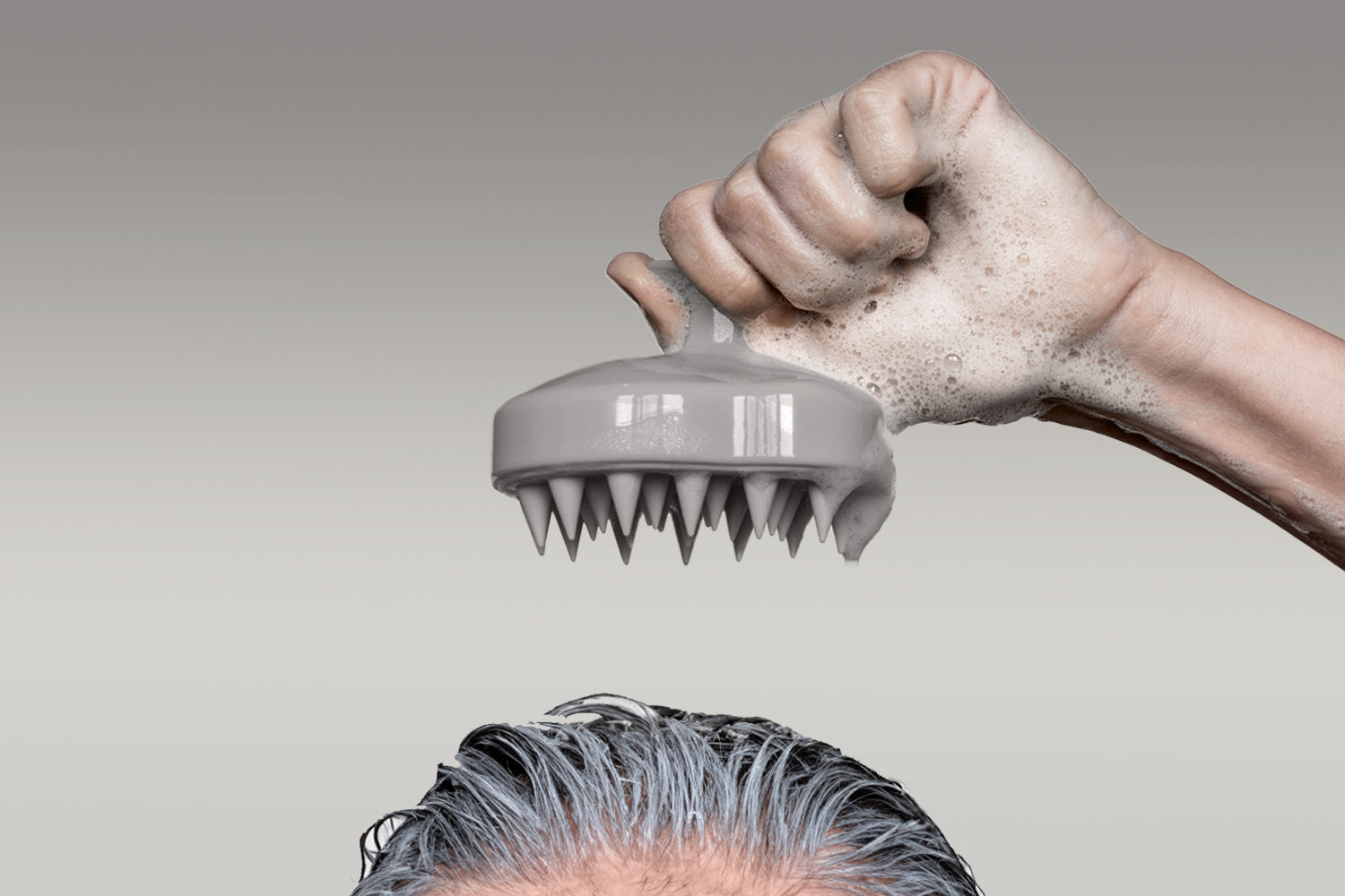 Gray hair and scalp care