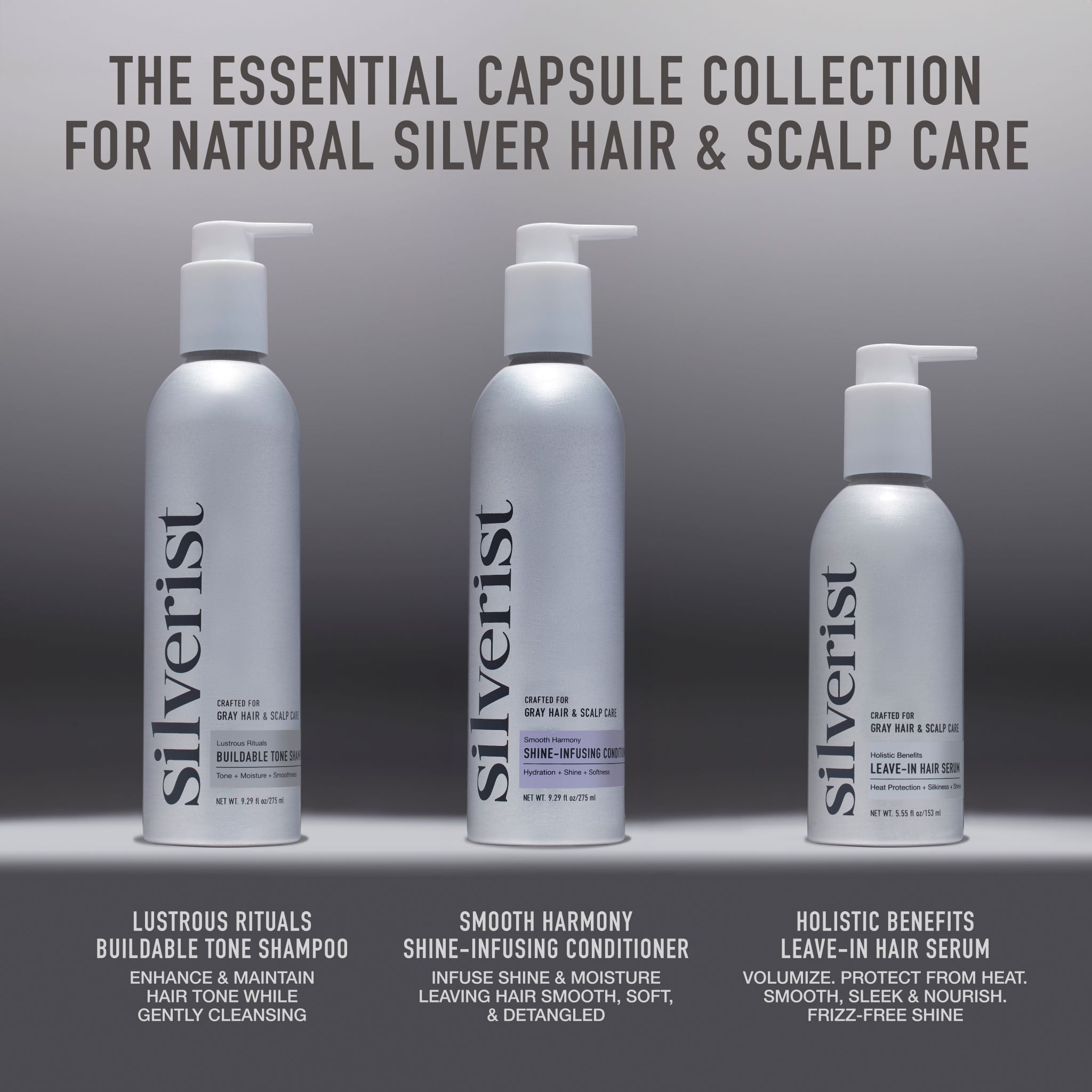 Silver Crown 3-Step System: Shampoo, Conditioner & Leave-In